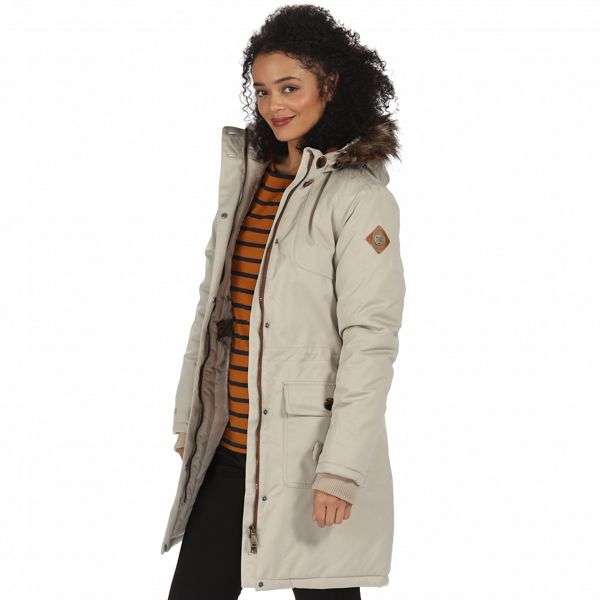 Regatta Coats & Jackets - Beige 'Saphie' waterproof parka jacket