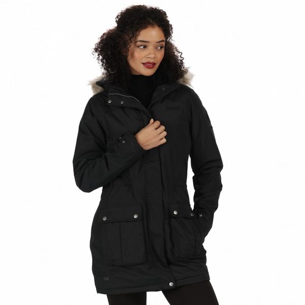 Regatta Coats & Jackets - Black 'Schima' waterproof parka jacket