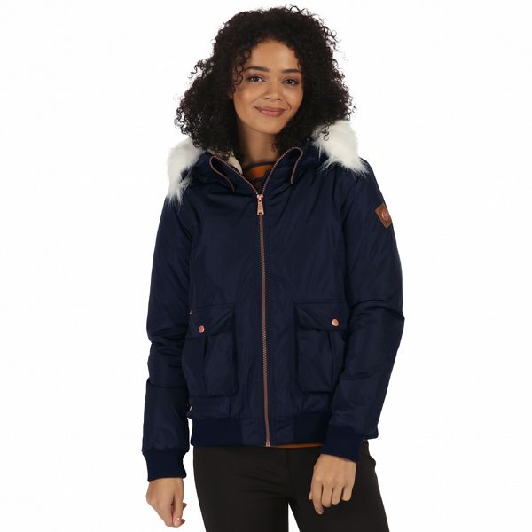 Regatta Coats & Jackets - Blue 'Berdine' waterproof bomber jacket
