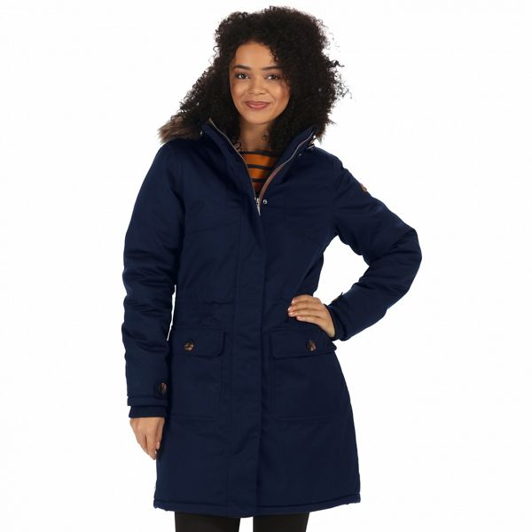 Regatta Coats & Jackets - Blue 'Saphie' waterproof parka jacket