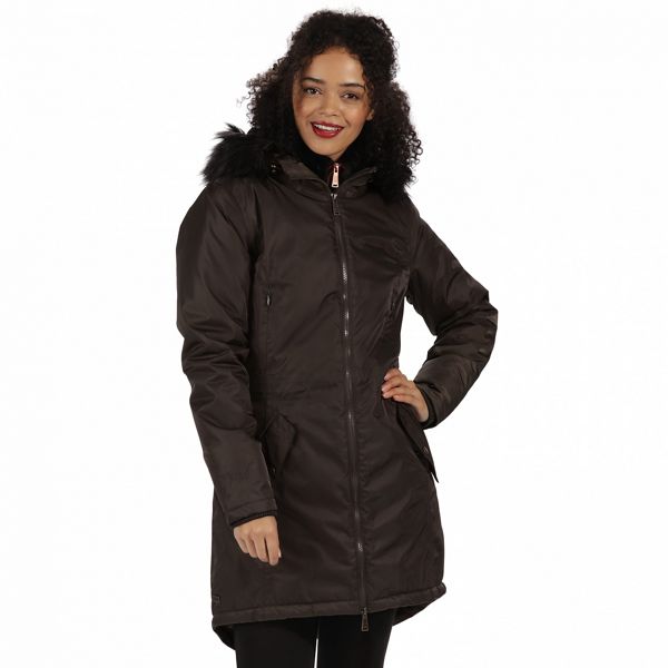 Regatta Coats & Jackets - Brown 'Lucetta' waterproof insulated jacket