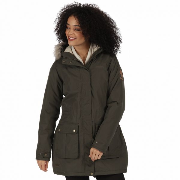 Regatta Coats & Jackets - Green 'Schima' waterproof parka jacket