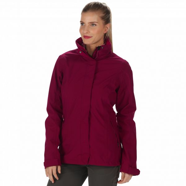 Regatta Coats & Jackets - Pink 'Calyn' 3-in-1 waterproof jacket