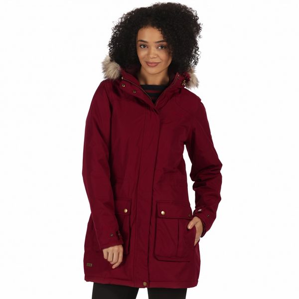 Regatta Coats & Jackets - Red 'Schima' waterproof parka jacket