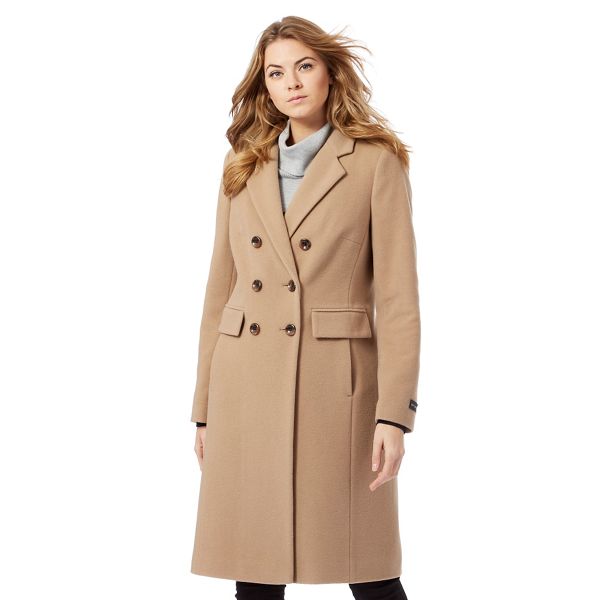 The Collection Coats & Jackets - Camel Cashmere double-breasted city coat