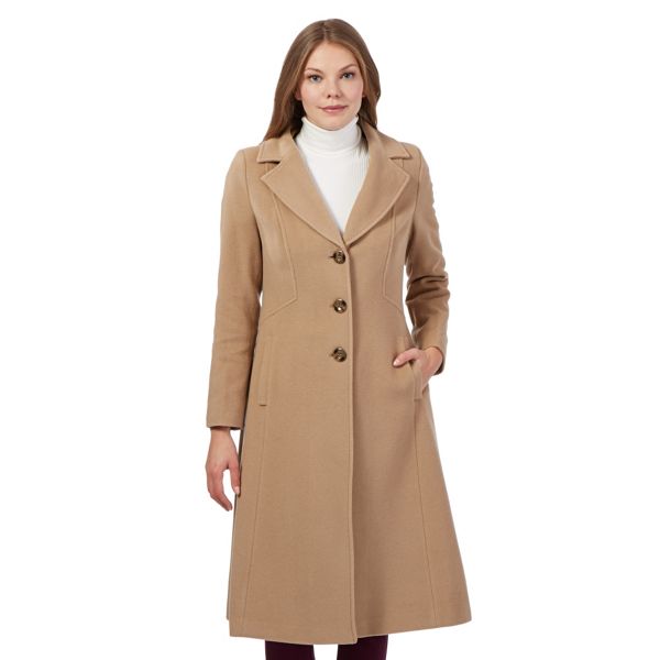 The Collection Petite Coats & Jackets - Beige wool blend coat