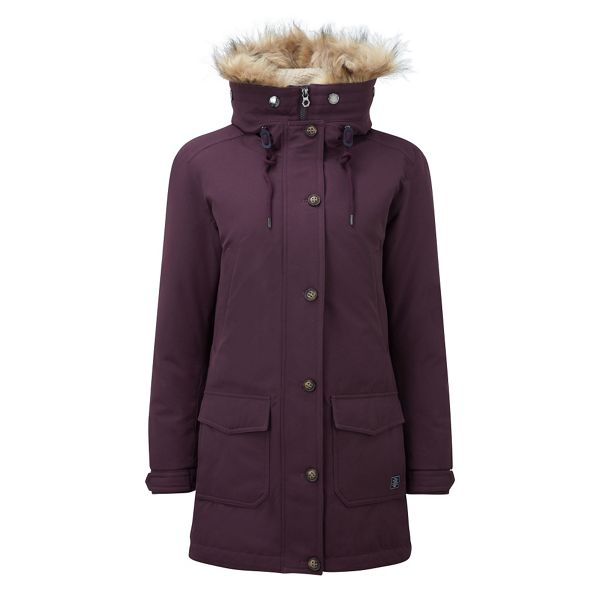 Tog 24 Coats & Jackets - Dark plum kelso milatex/down parka jacket
