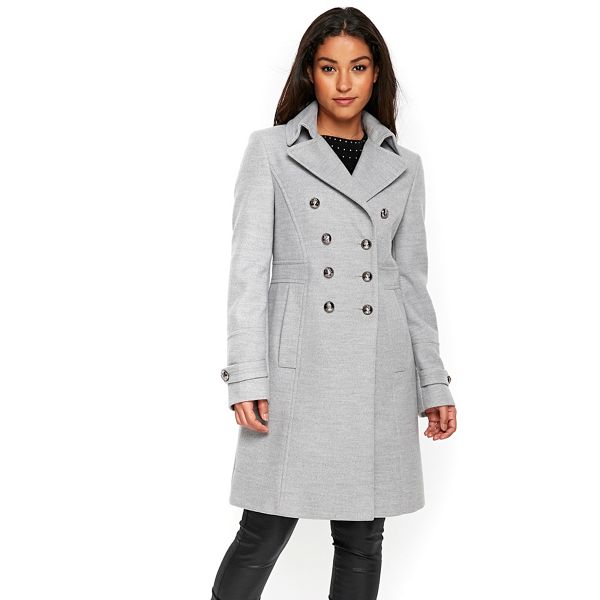 Wallis Coats & Jackets - Grey faux wool military coat