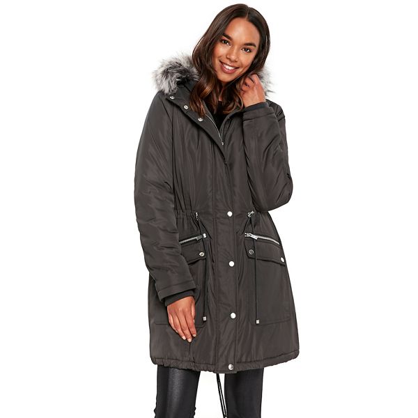 Wallis Coats & Jackets - Grey padded parka coat