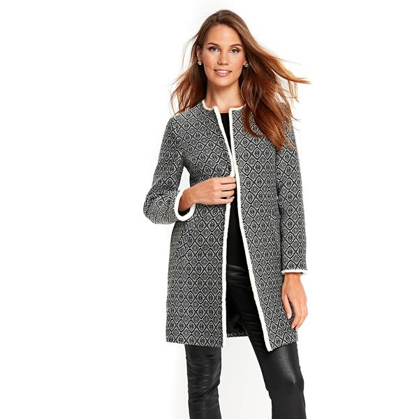 Wallis Coats & Jackets - Monochrome textured coat