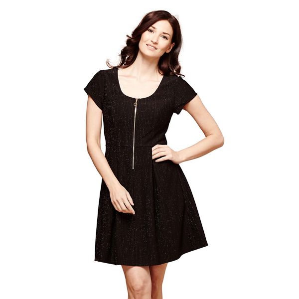 Yumi Dresses - Black lace 'Ava-rose' mini skater dress